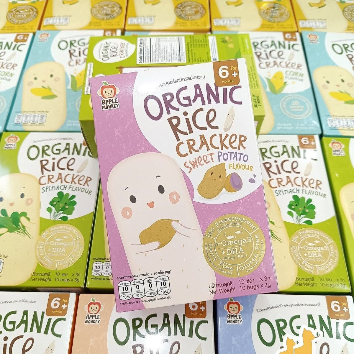 Apple Monkey Rice Cracker 30g