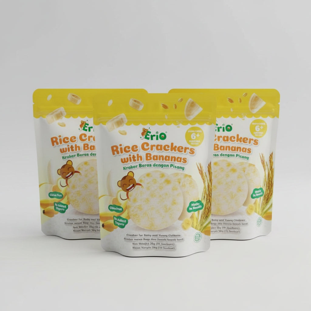 Erio Rice Crackers with Banana 25g 6M+