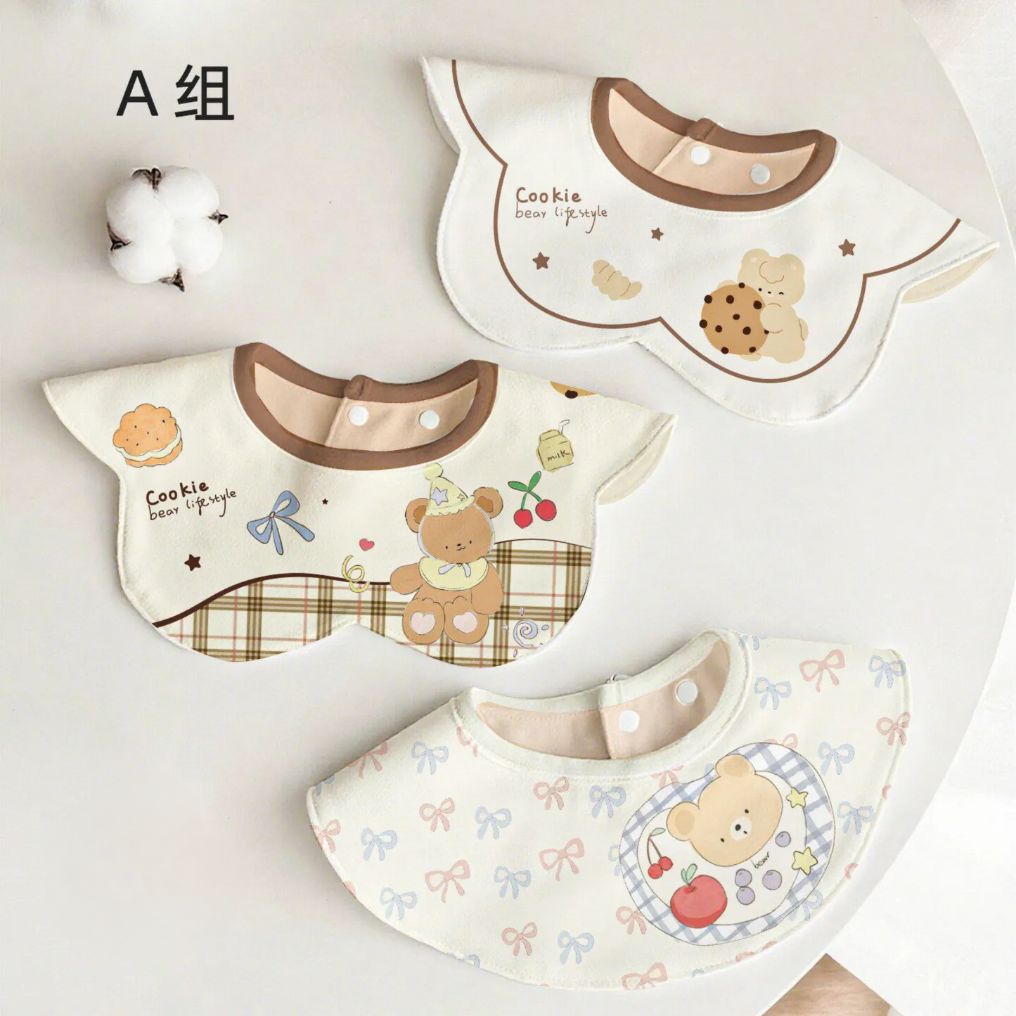 Heerte Baby Bib 3Pcs