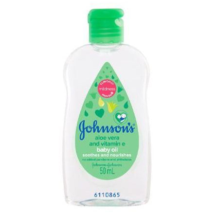 Johnson's Aloe Vera and Vitamin E Baby Oil