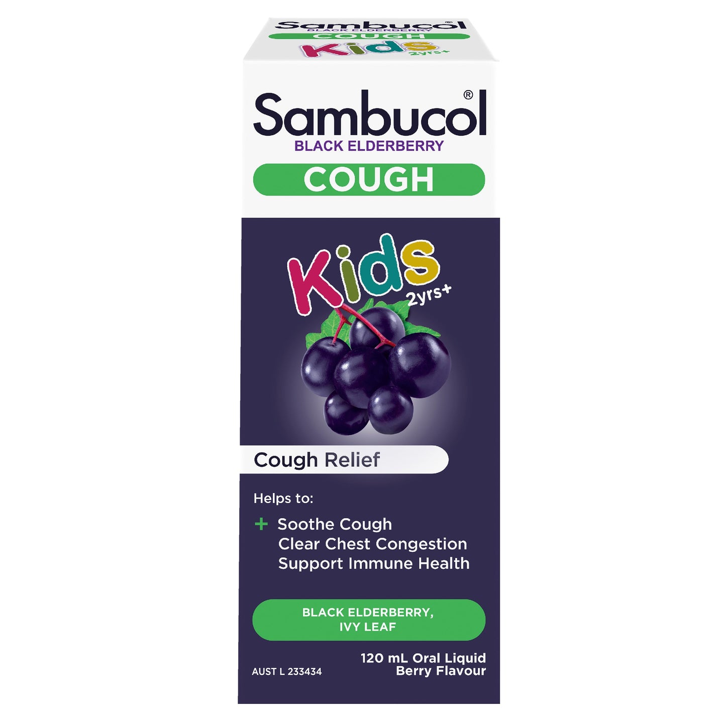 Sambucol Black Elderberry Cough Liquid 2Yrs 120ml