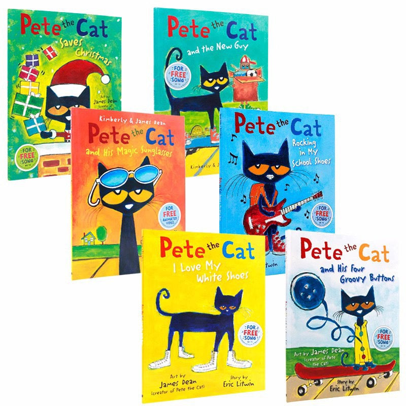 Eric Litwin Pete The Cat 6 Books
