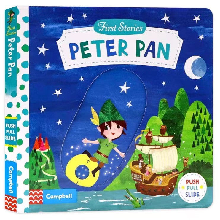 Campbell Push Pull Slide First Stories: Peter Pan
