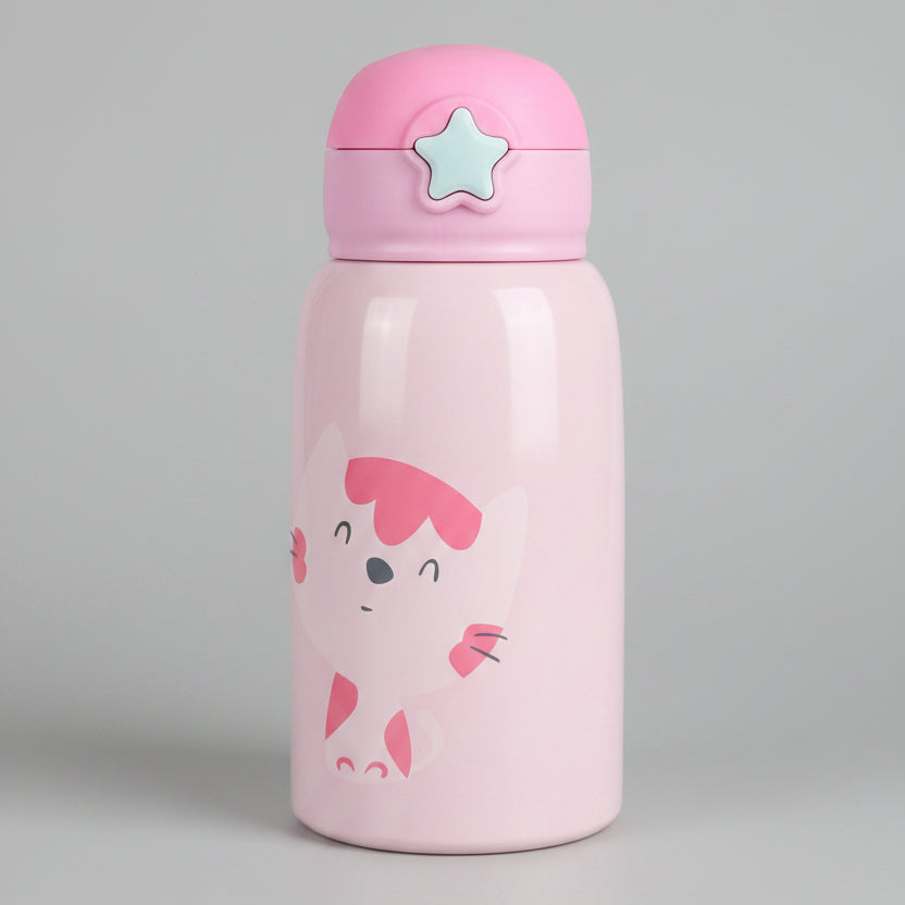 Flower Rose Stainless Steel Fashion Flask 650ml