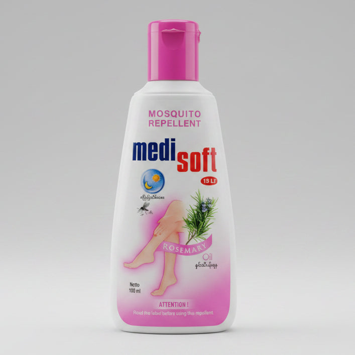 Medi Soft Mosquito Repellent Lemon Green & Rosemary 100ml
