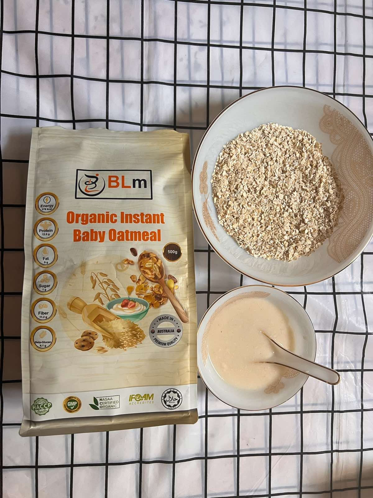 BLm Organic Instant Baby Oatmeal 500g