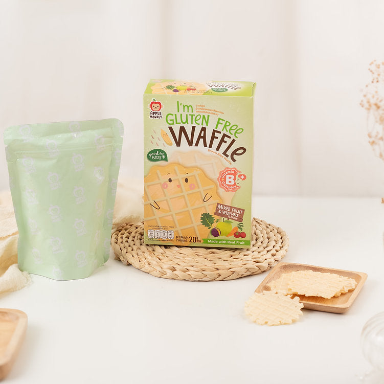 Apple Monkey Brown Rice Waffle 20g
