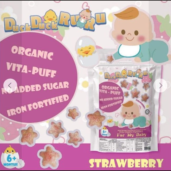 Duck Duck Ru Ru Organic Vita Puff 10g 8M+