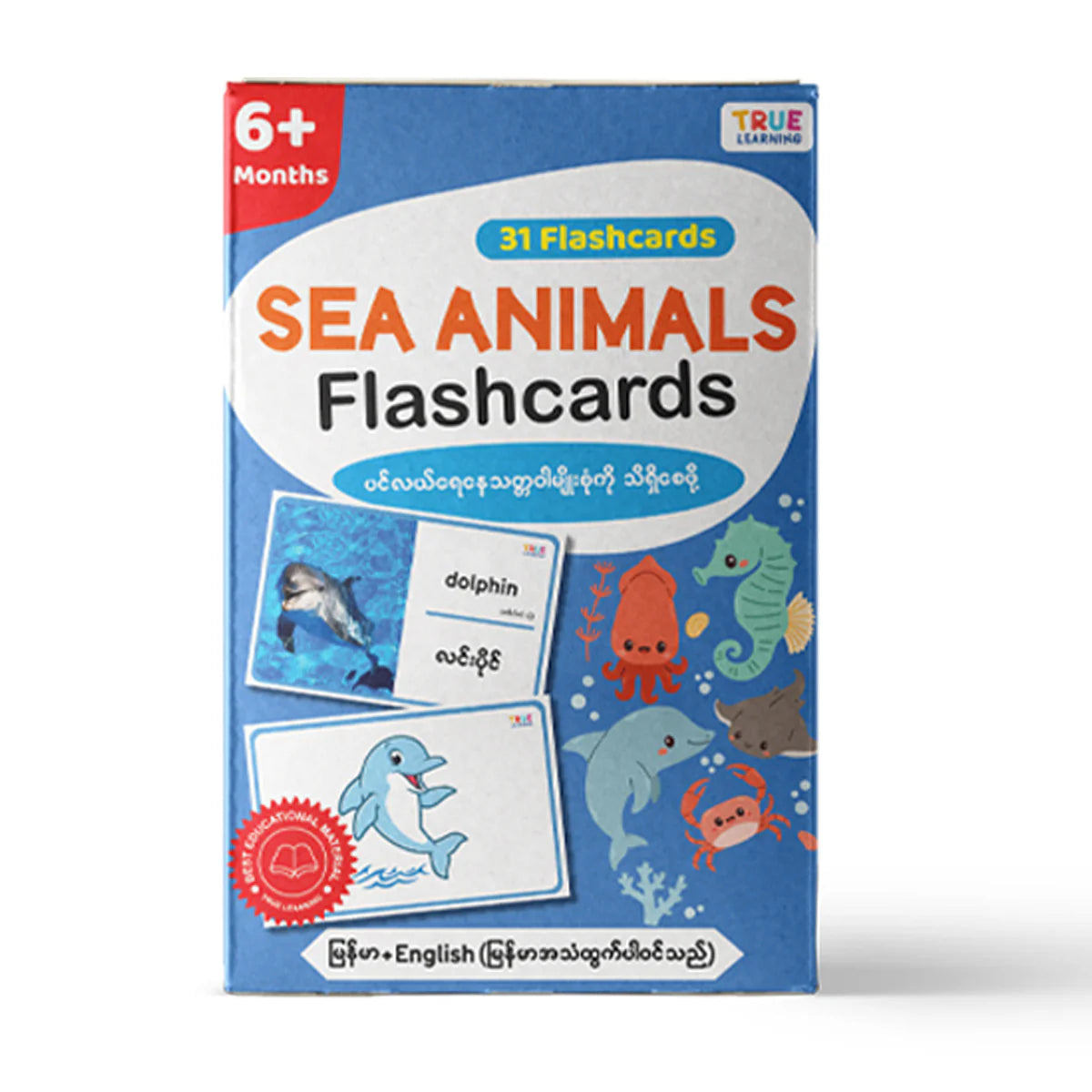True Learning 31 Flashcards 6Months+ - Sea Animals