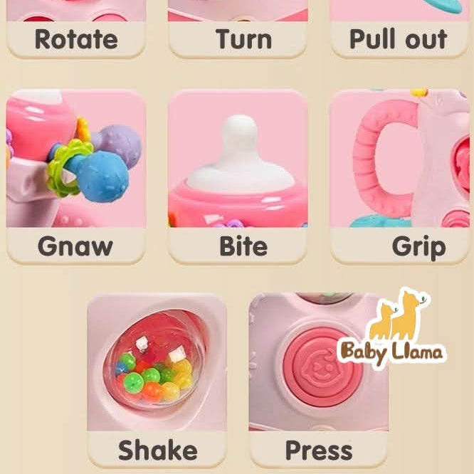 All In One Bottle Teething Soothing Toy