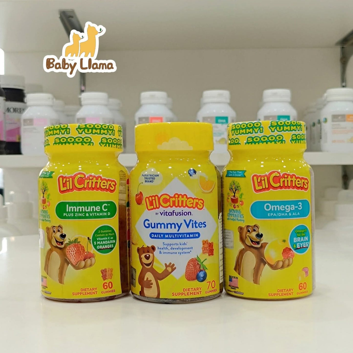 L'il Critters Immue C Plus Zinc & Vitamin D 60Gummies 2Yr+