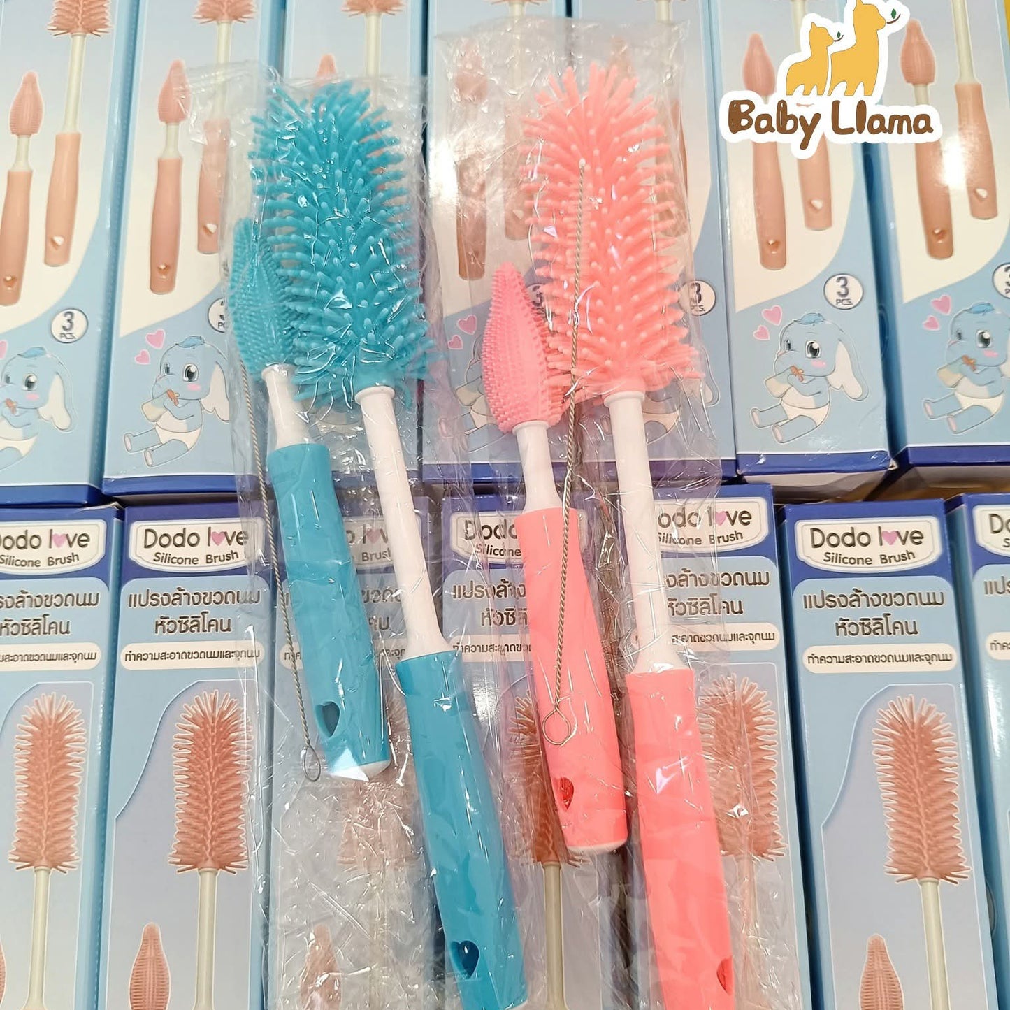 Dodo Love Silicone Bottle Cleaning Brush Set 3Pcs