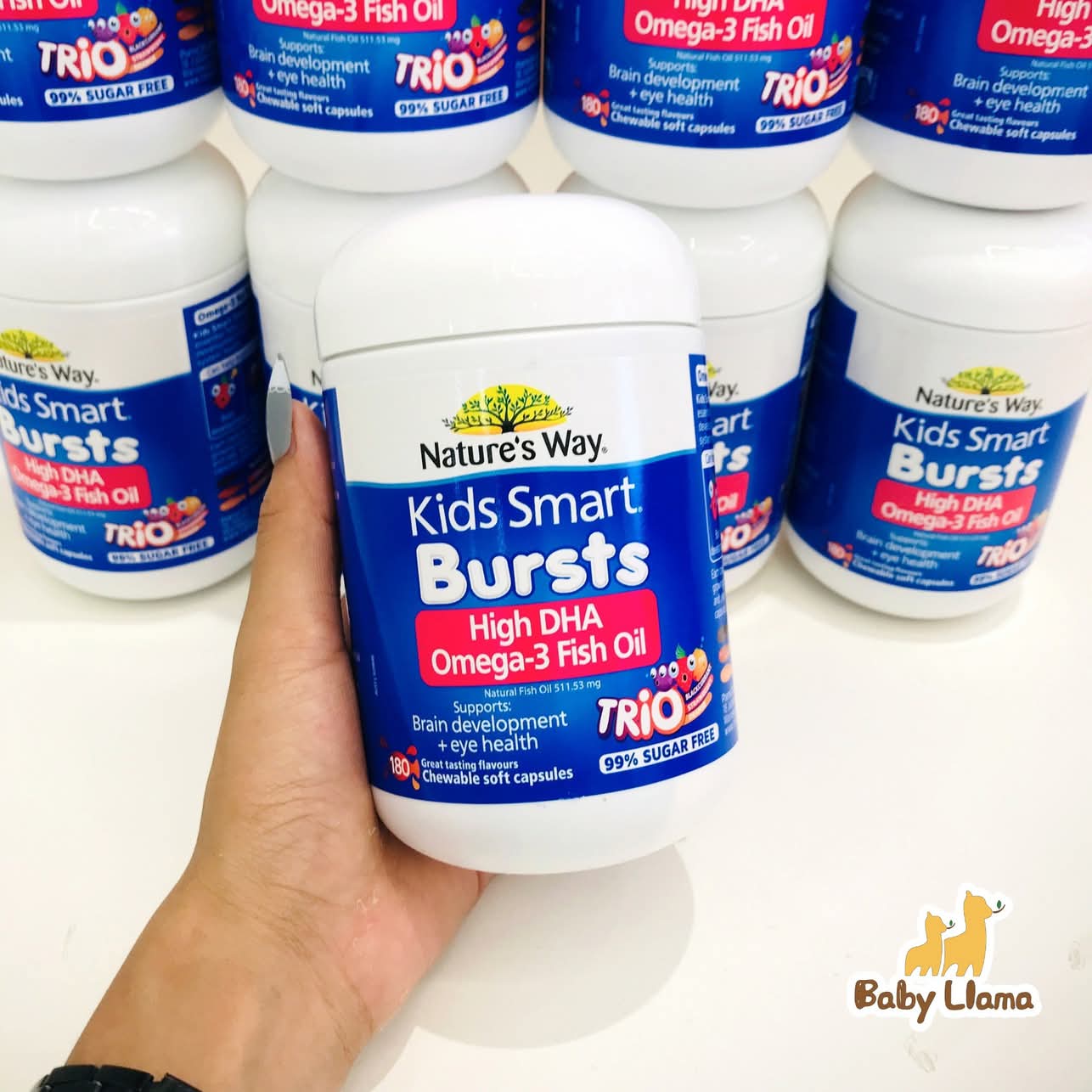 Nature's Way Kids Smart High DHA Omega-3 Fish Oil 180 Capsules
