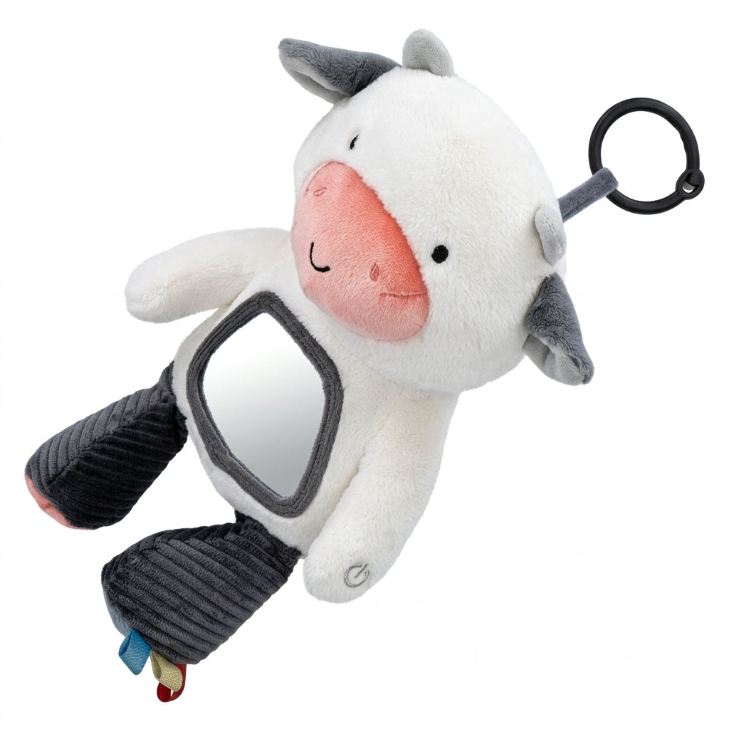 Sozzy Soothing Animal Mirror Toy-Rabbit & Cow
