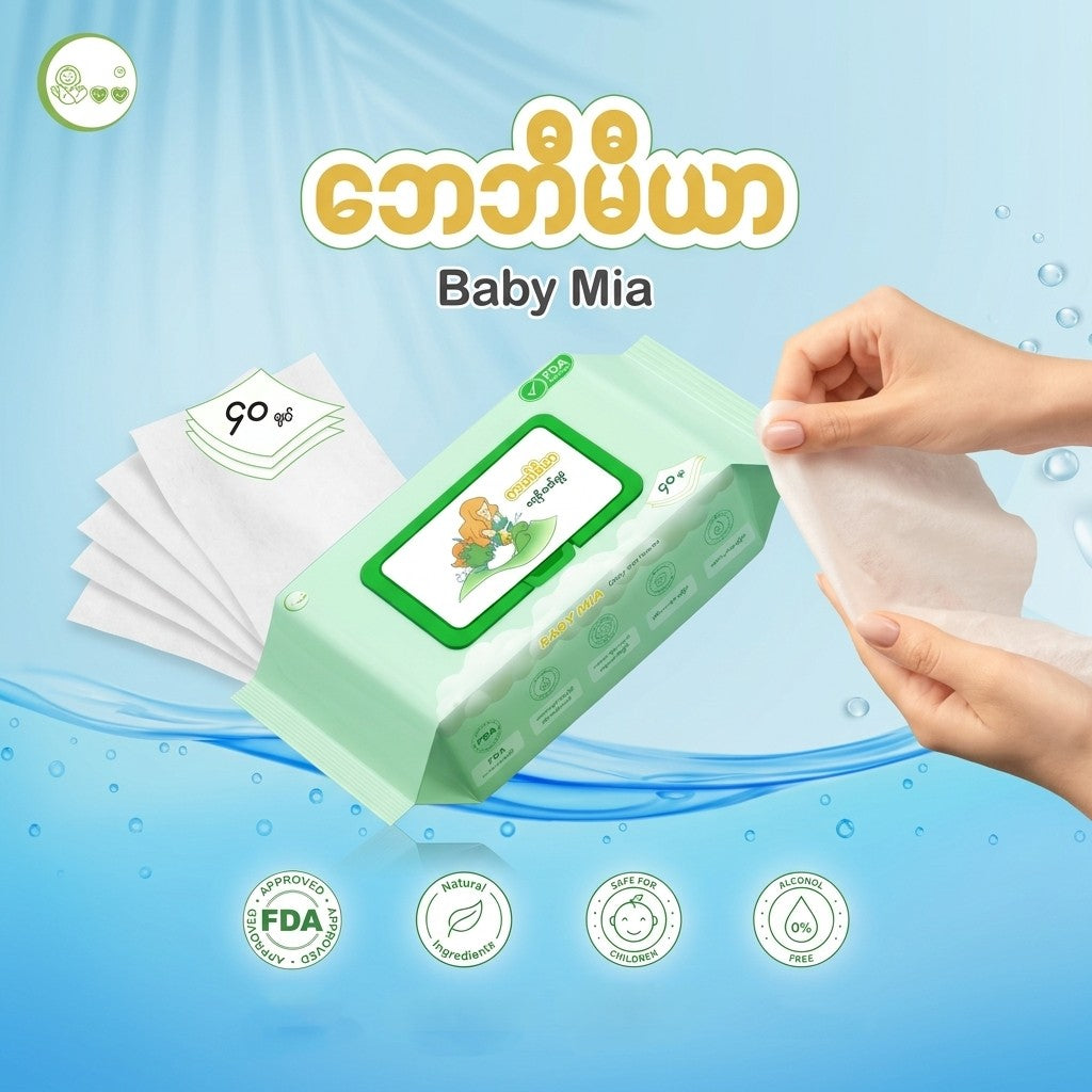 Baby Mia Wet Tissue 40Pcs