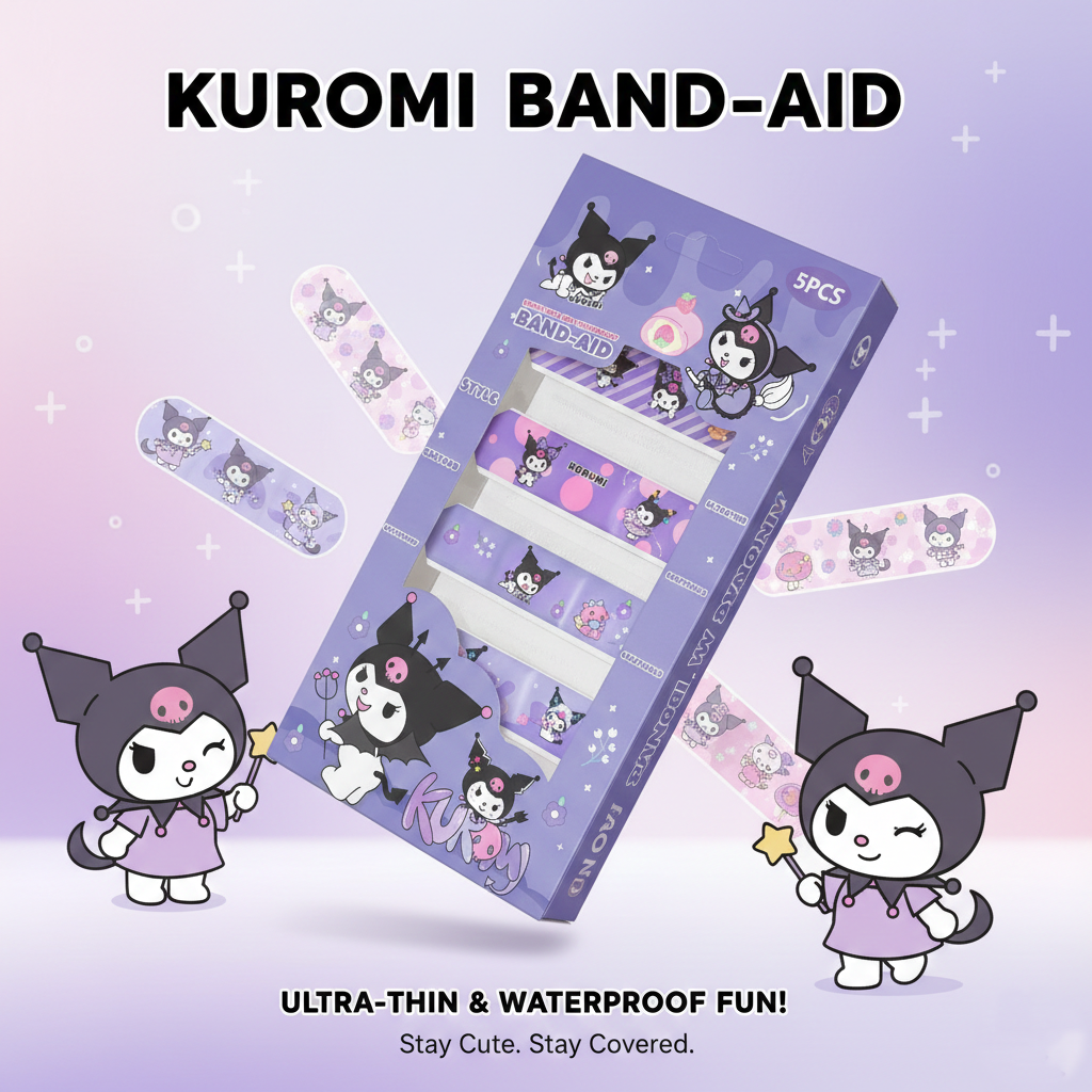 Kuromi Band-Aid 5Pcs 72mm*19mm