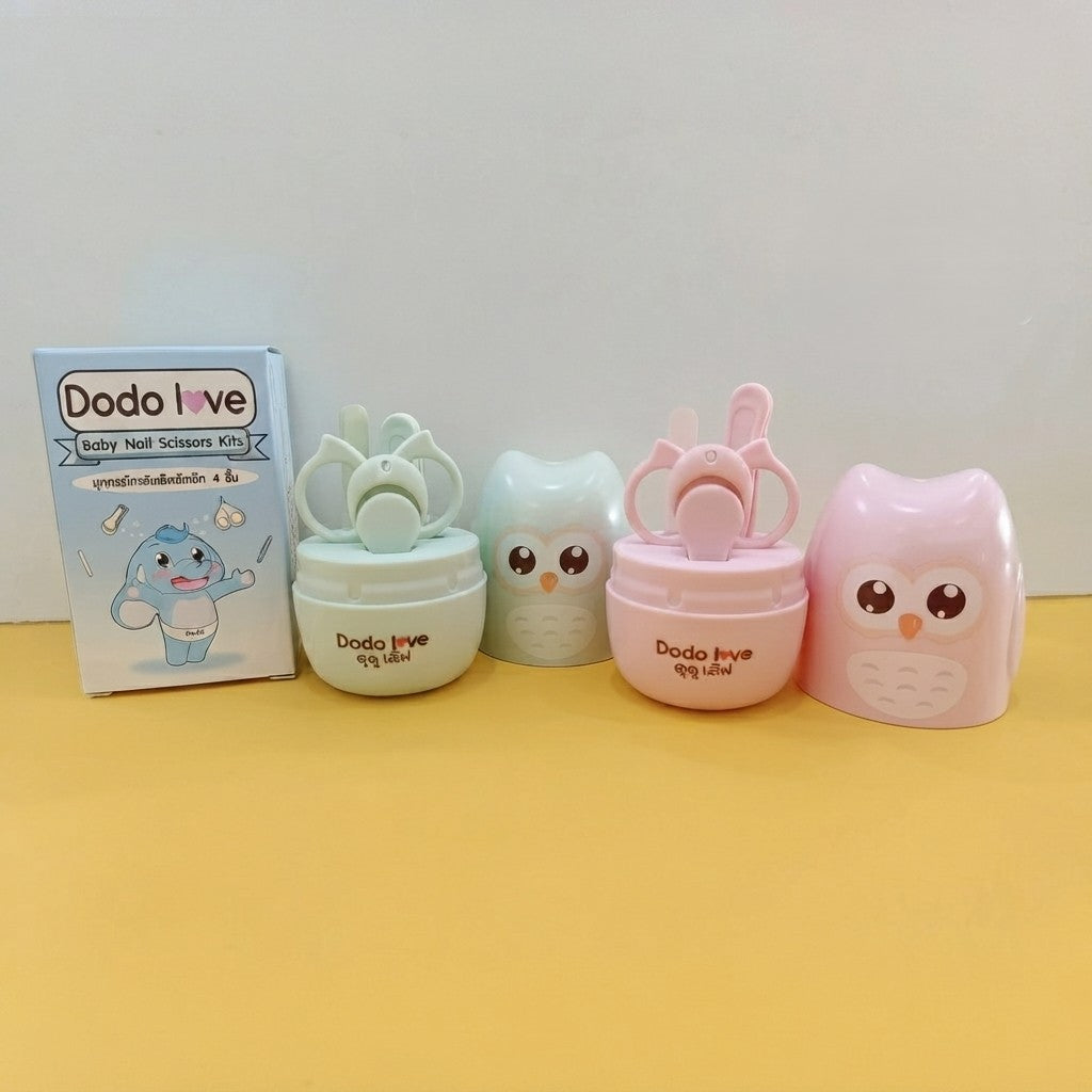 Dodo Love Baby Nail Scissors Kits 4Pcs Green/Pink 0M+