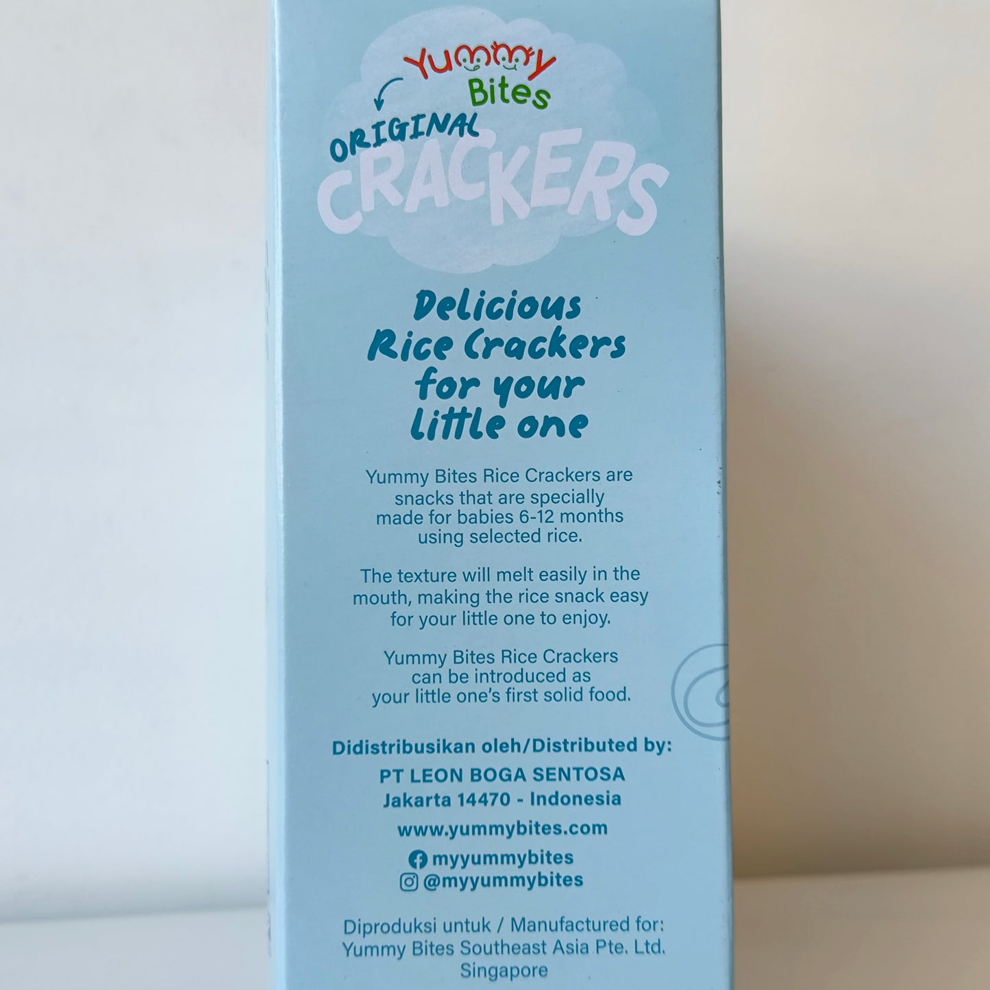 Yummy Bites 6+Months Cracker Original 50g N