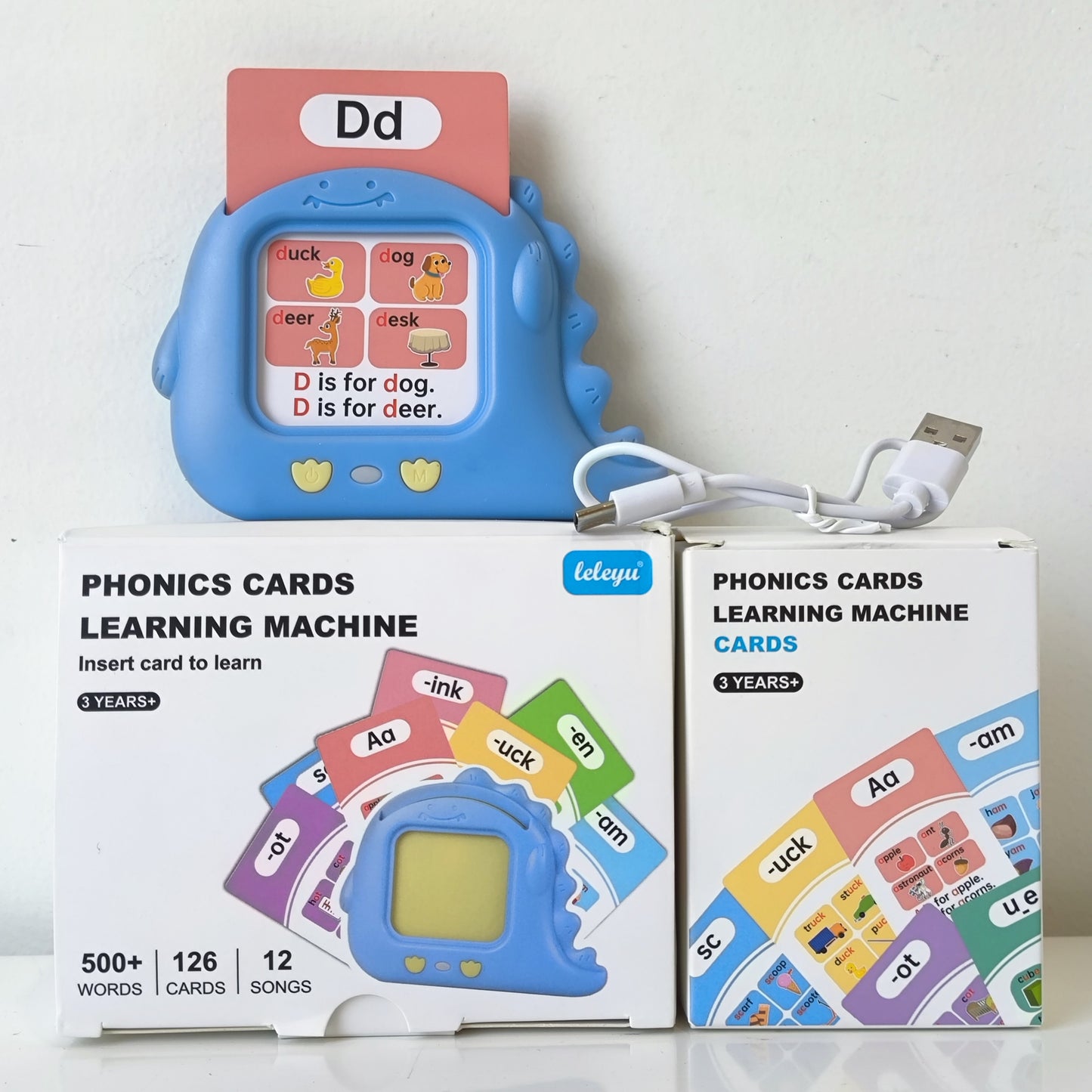 Leleyu Phonics Cards Learning Machine 3Yrs+