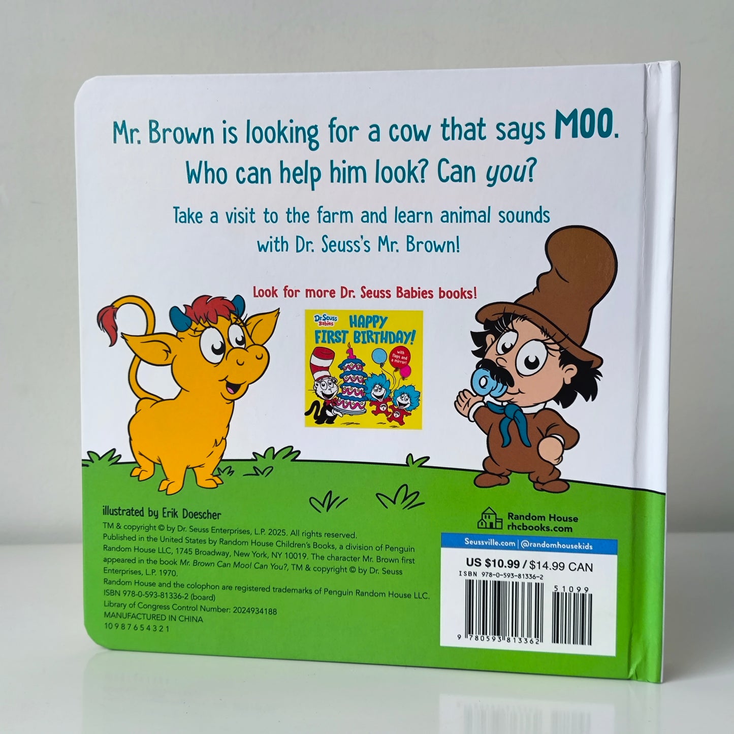 Dr.Seuss Mr.Brown On The Farm A Touch-And-Feel Book!