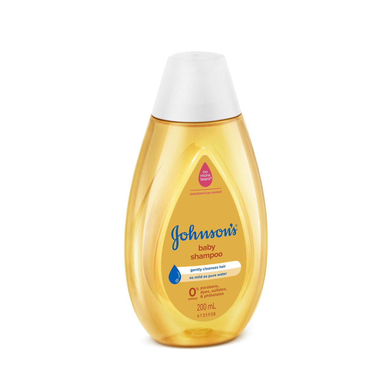 Johnson's Baby Hair Shampoo Gently Cleanses 200ml