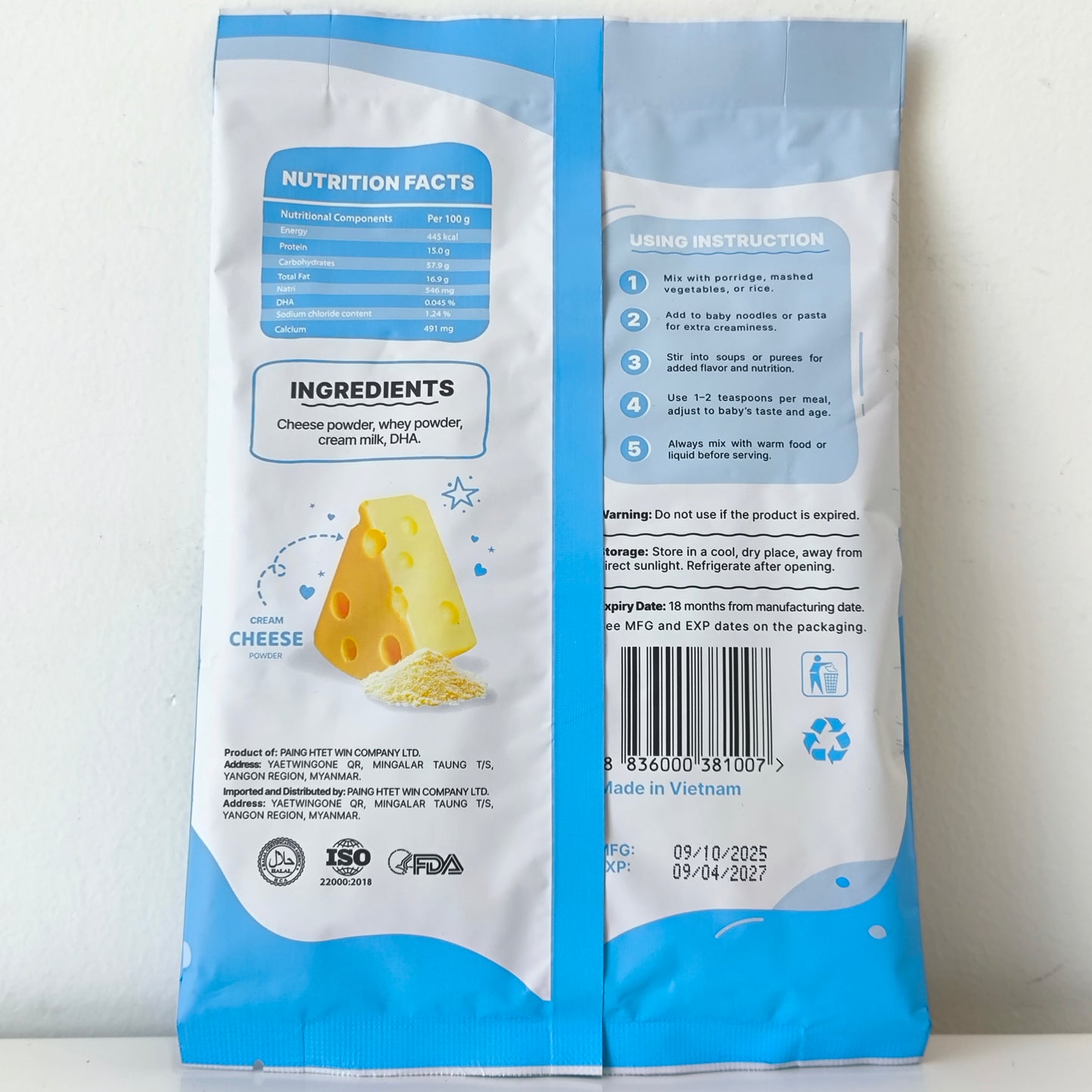 Blm DHA Cream Cheese Powder 50g 7M+