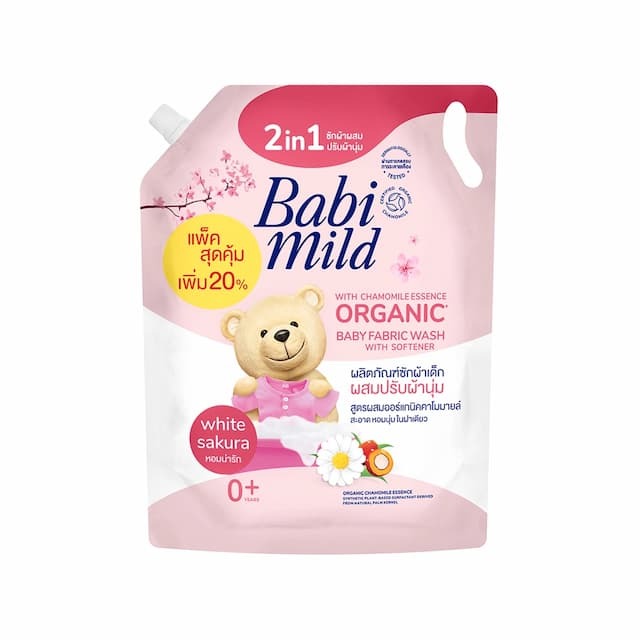 Babi Mild Organic Baby Fabric Wash 0Yr+ Chamomile 2400ml