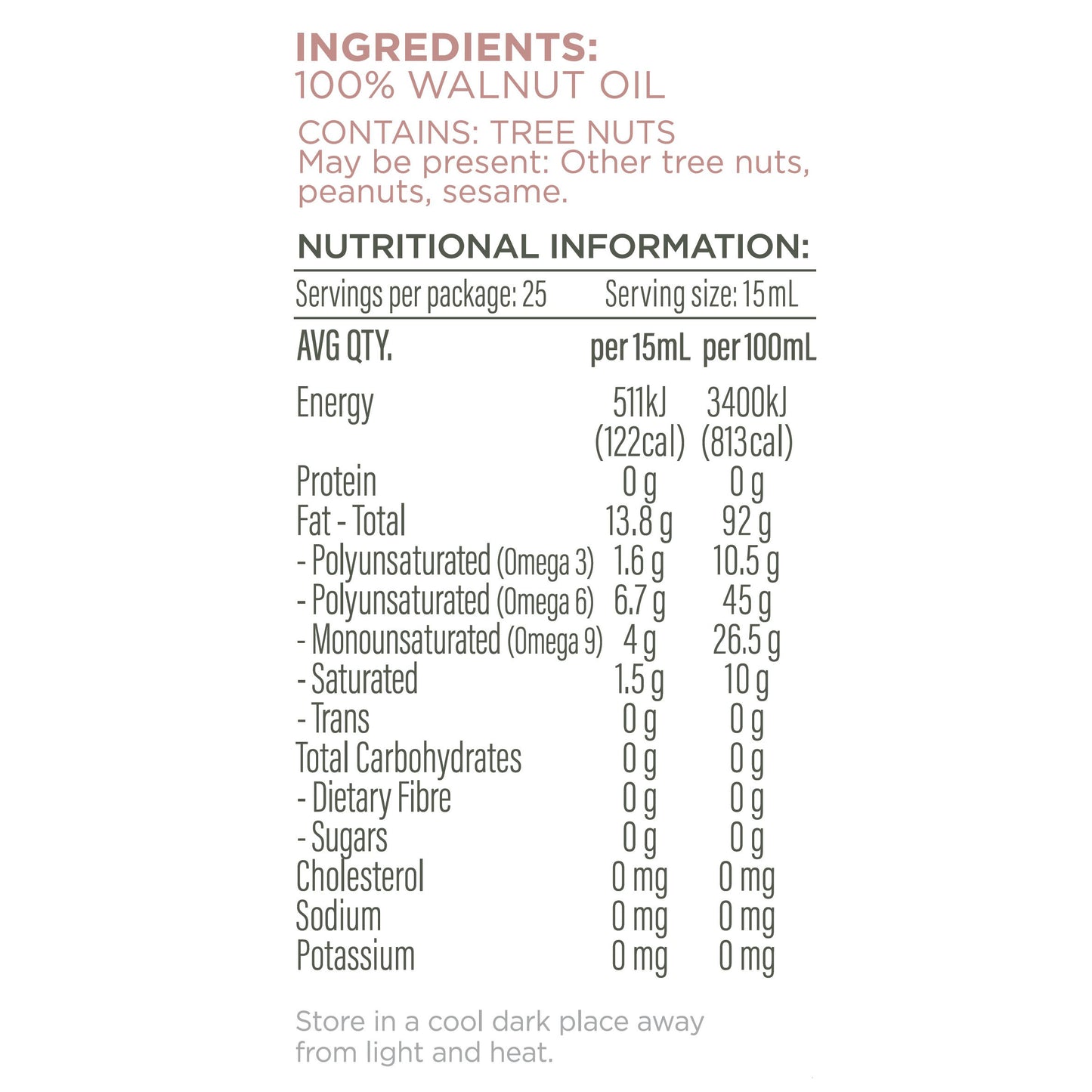 Plenty Walnut Oil 375ml