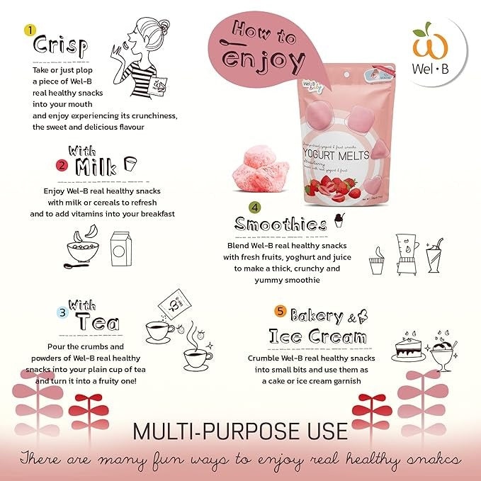 Wel-B Yogurt Melts 20g