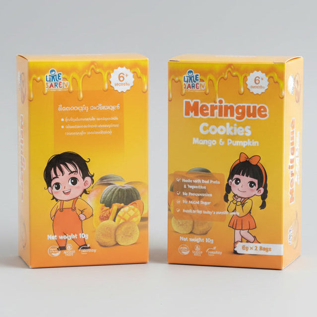 Little Saren Meringue Cookies Mango & Pumpkin 5M+ 2*5g