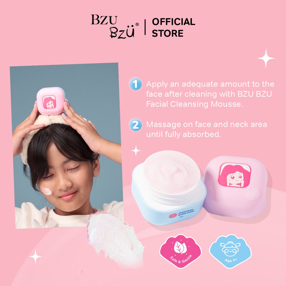Bzu Bzu Little Lady Moisturizing Sorbet Crème 50g