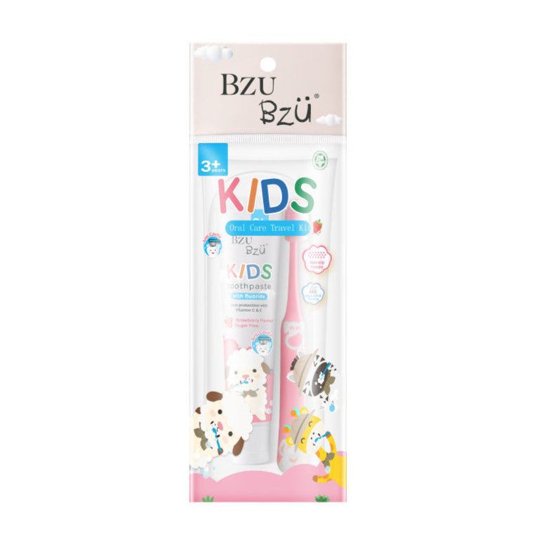 Bzu Bzu Kids Oral Care Travel Kit 3Years+ 50g
