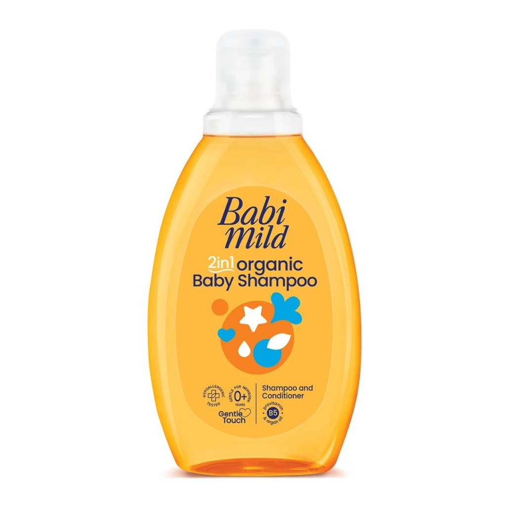Babi Mild 2 in 1 Organic Baby Shampoo 380ml