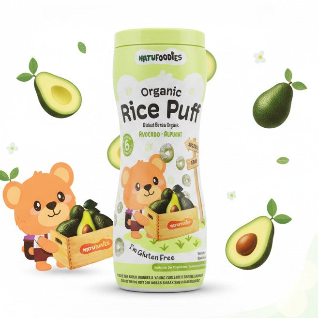 Natufoodies Organic Rice Puff Three Tastes 42g 6M+