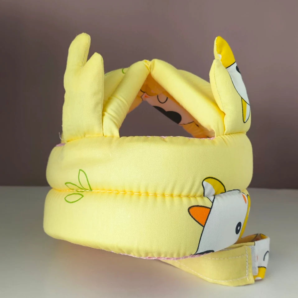 ab Baby Head Protector Yellow Crown & Cow