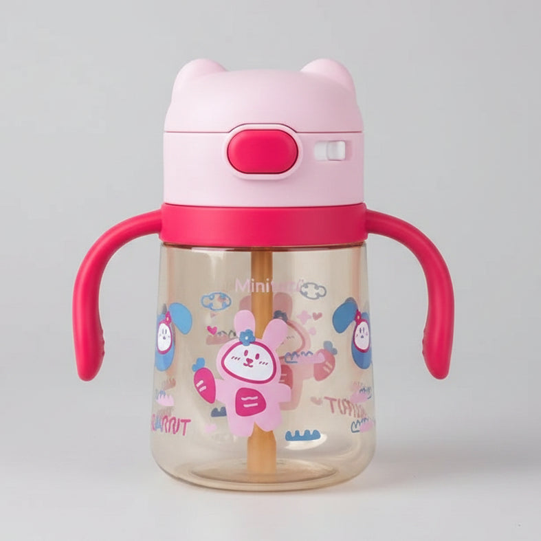 Minitutu Cartoon Pop-up Lid Water Cup 350ml 6M+