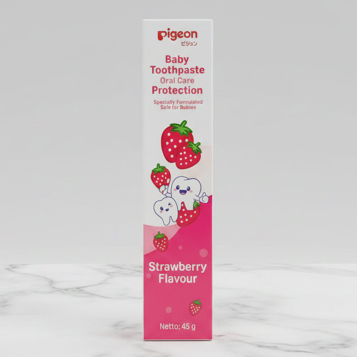 Pigeon Baby Toothpaste Oral Care Protection Strawberry Flavour 45g