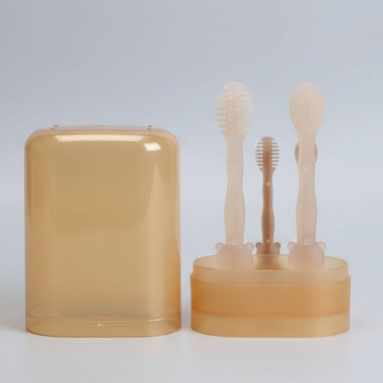 Minitutu Tongue Coating Cream Toothbrush Set