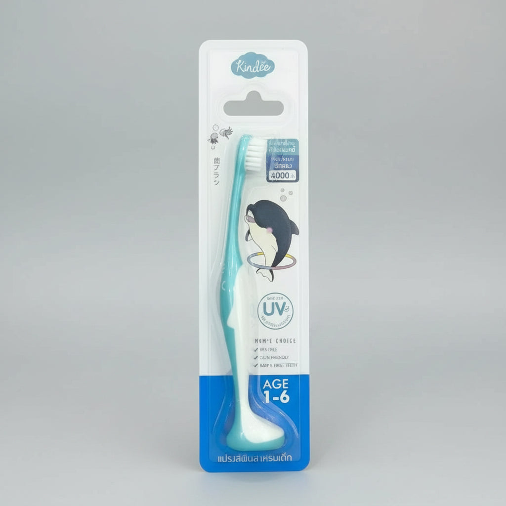 Kindee Kids Toothbrush Blue 1-6Yrs