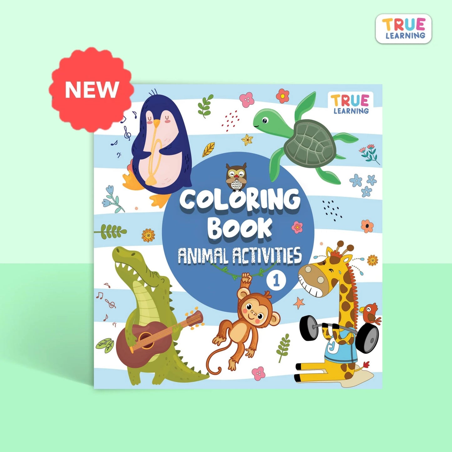 True Learning Coloring Book - Animal Activities 1