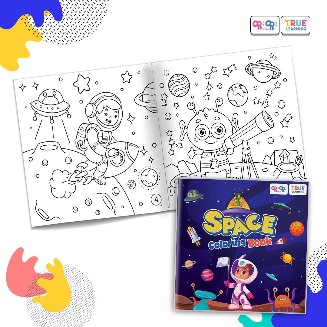 True Learning Coloring Book - Space