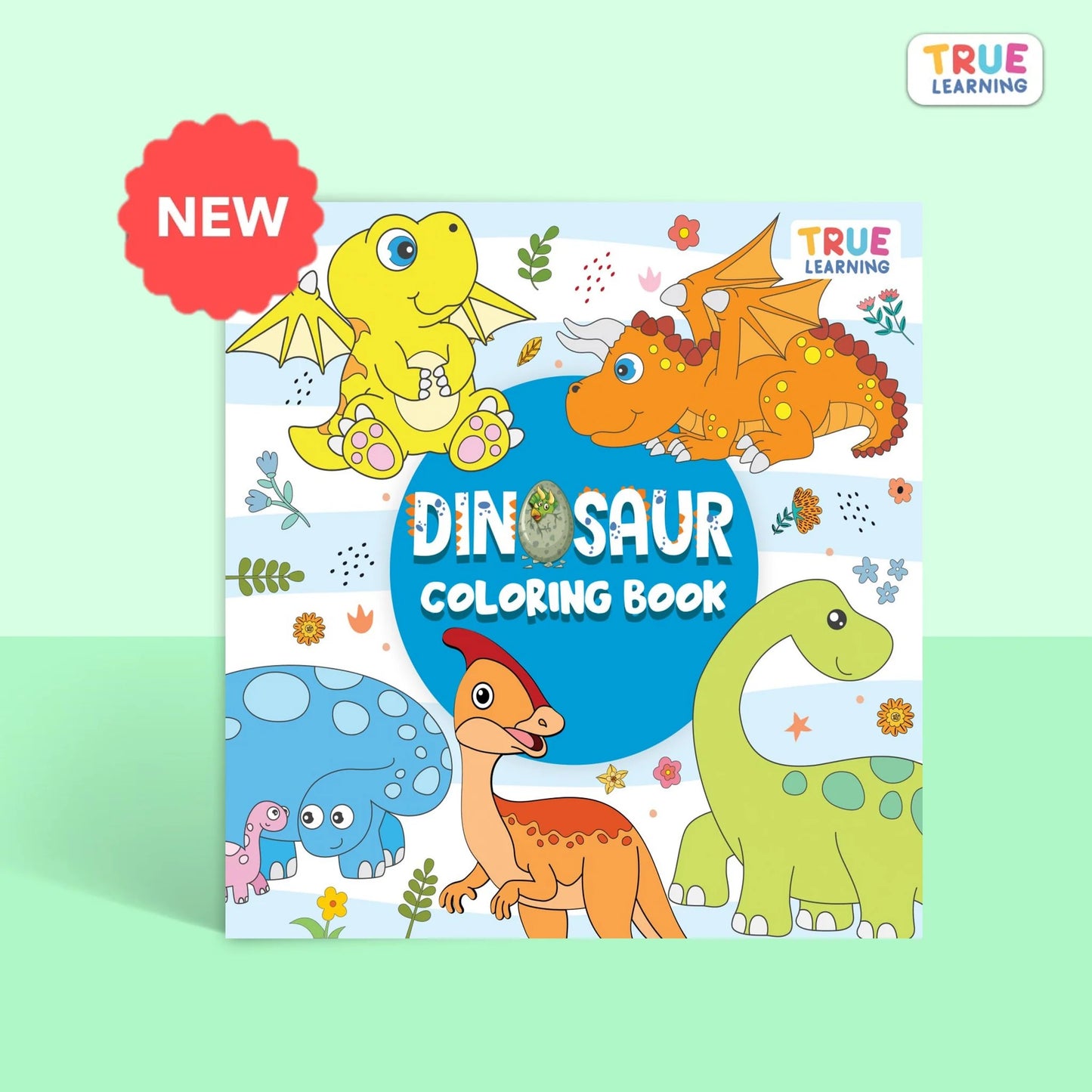 True Learning Coloring Book - Dinosaur