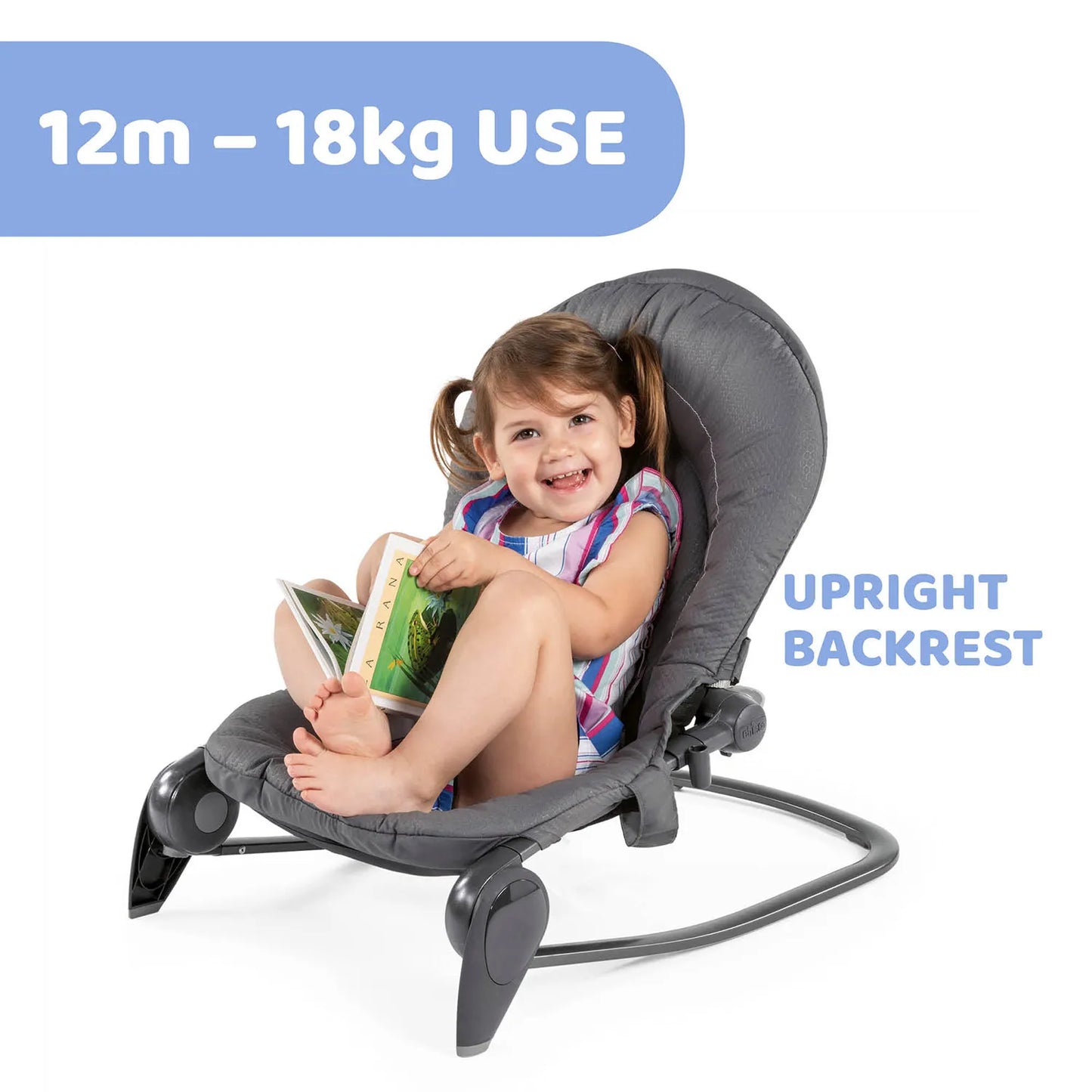 Chicco Hoopla Baby Bouncer (Moon Grey & Foxy)