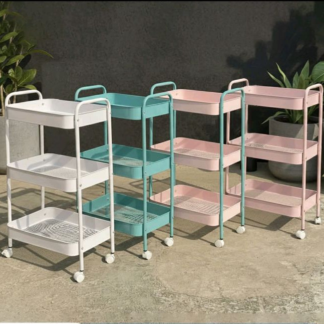Multi-Purpose 3-Tier Rolling Cart