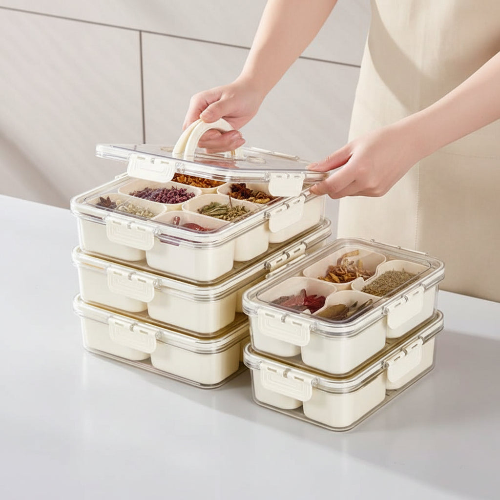 Food Storage Container 4/8 Compartment