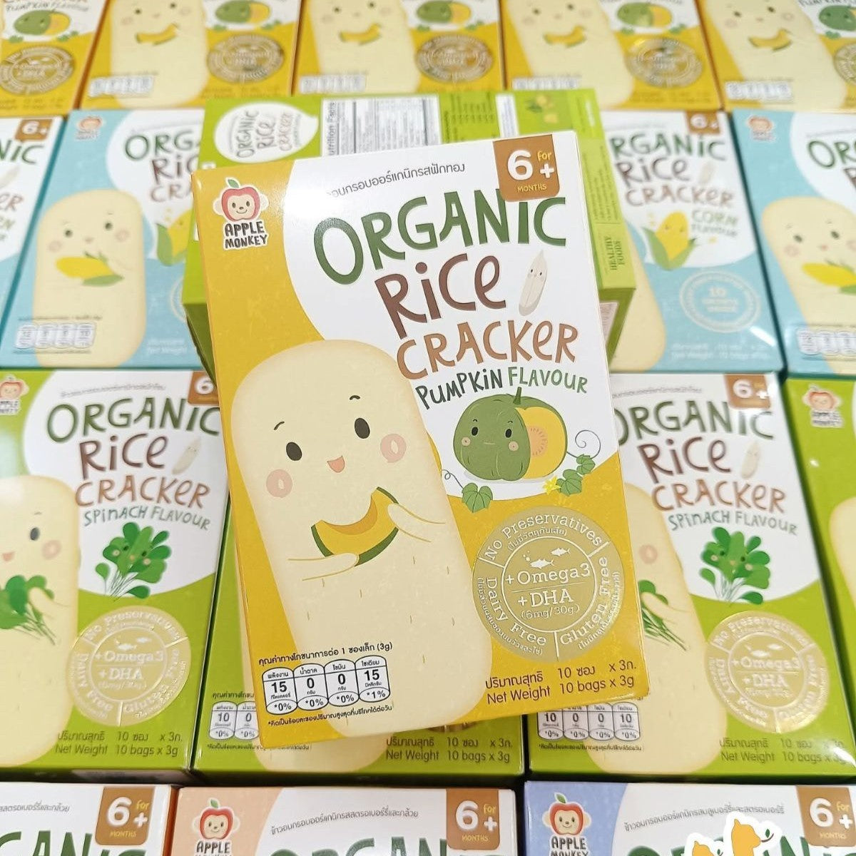 Apple Monkey Rice Cracker 30g