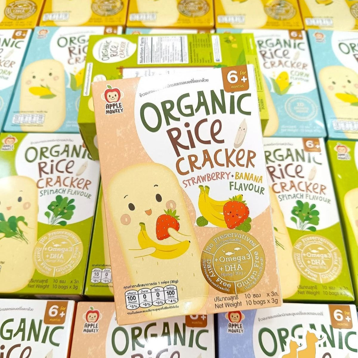 Apple Monkey Rice Cracker 30g