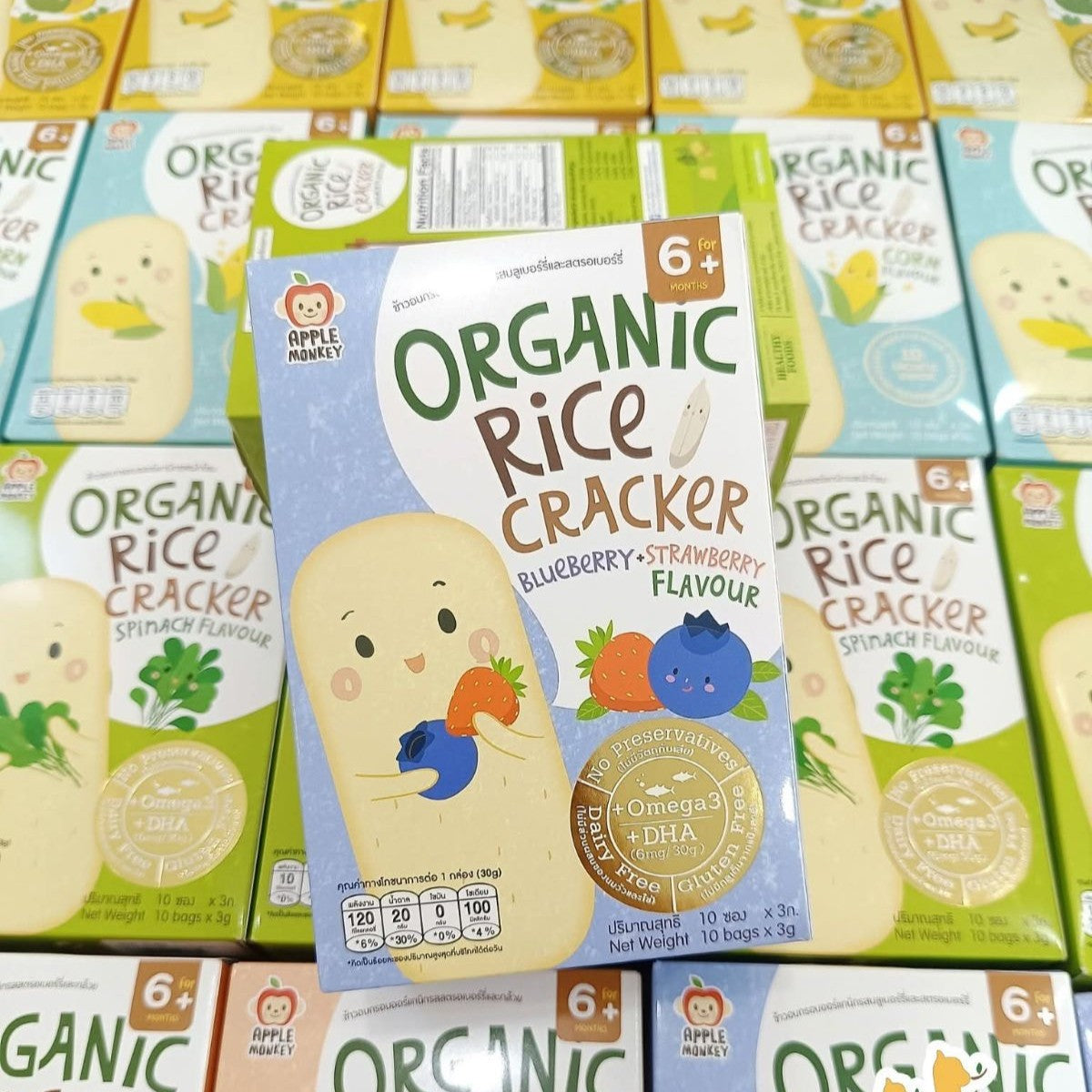 Apple Monkey Rice Cracker 30g