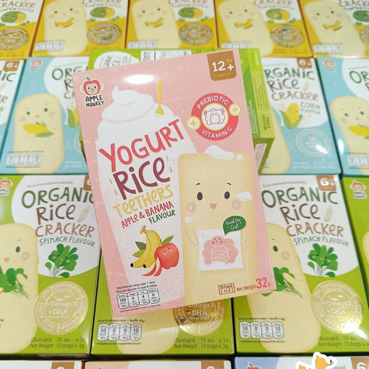 Apple Monkey Yogurt Rice Teether 32g