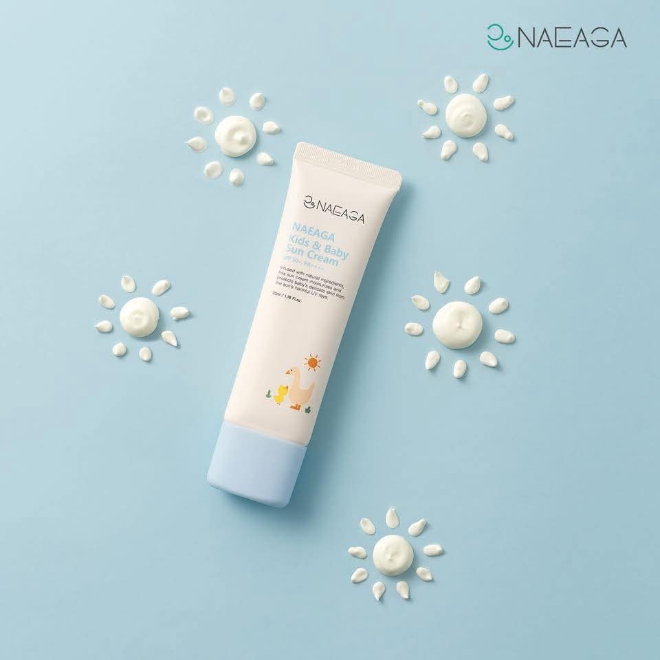 NAEAGA Kids & Baby Mild Facial Foam & Sun Cream SPF 50+